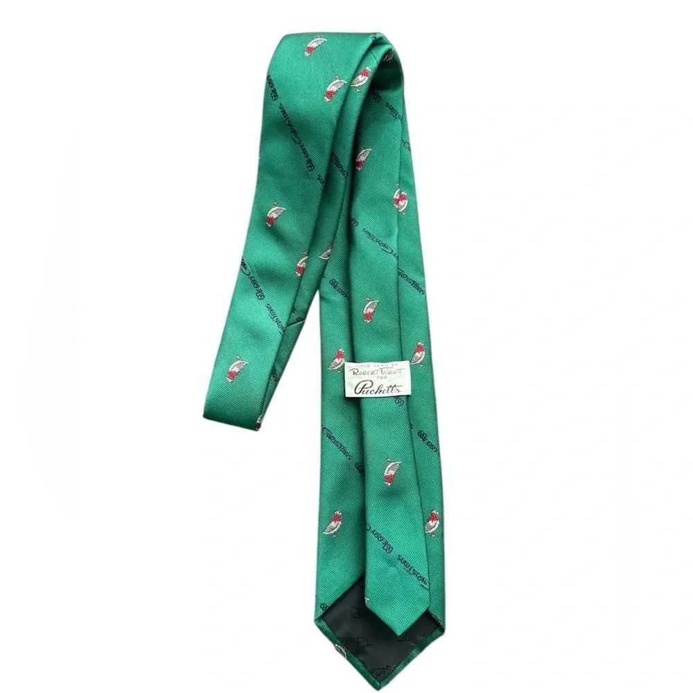 Robert Talbott for Jarrod's Merry Christmas Goose Holiday Necktie Tie
